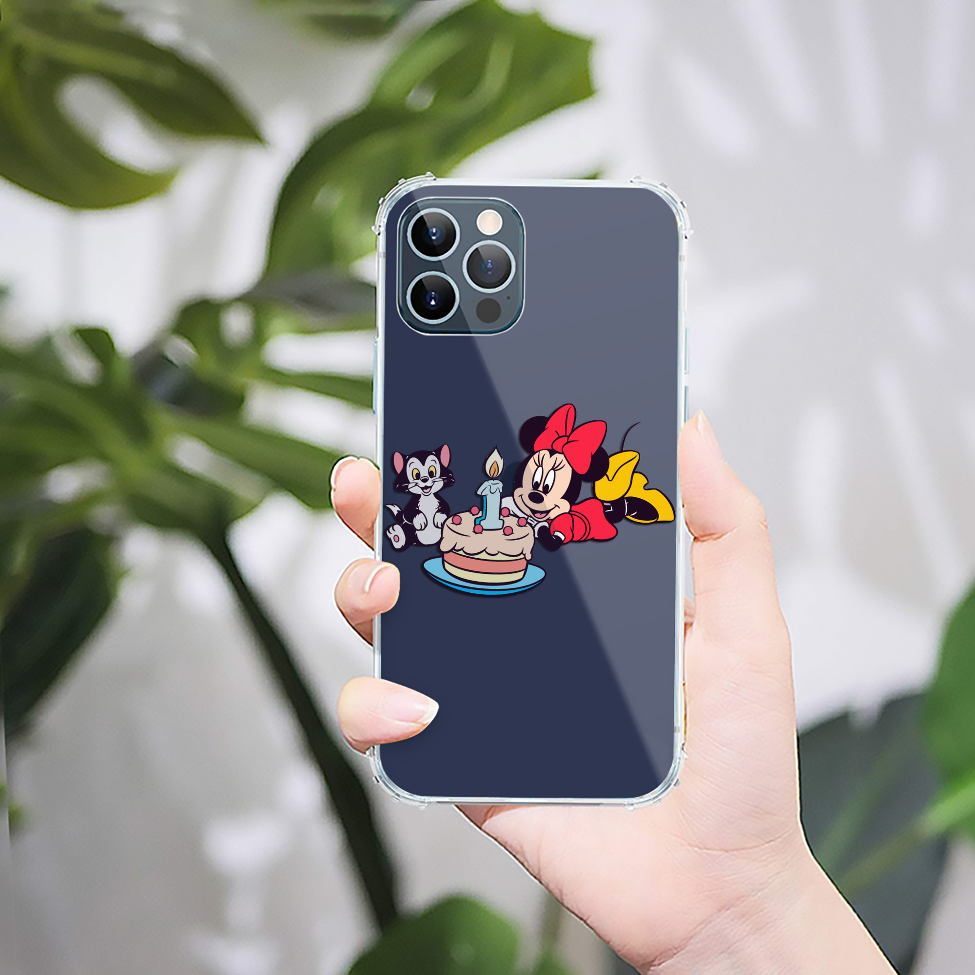 （画像用） ミッキーマウス Mickey Mouse 【iPhone 12シリーズ対応】透明スマホケース（クリアソフトケース）